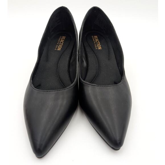 Kenneth Cole Reaction Bexx Plain Pumps Pointed Toe Women's Black Size US5 EU35 - Picture 2 of 9